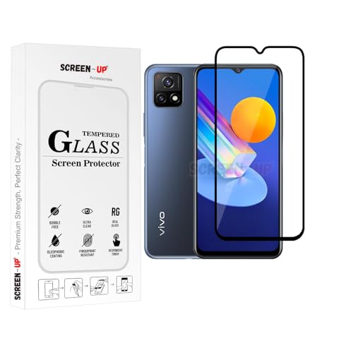 Image of ScreenUp Tempered Glass For vivo Y72 5G (India) - Ultra Clear, 9H Scratch Resistant, Full Coverage, Easy Install Screen Protector