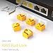 12 Pcs RJ45 Port Lock with 1 Keys, Locking RJ45 Port/Dust Blocker,Compatible with Computer,TV,Router,Other Devices （Yellow）