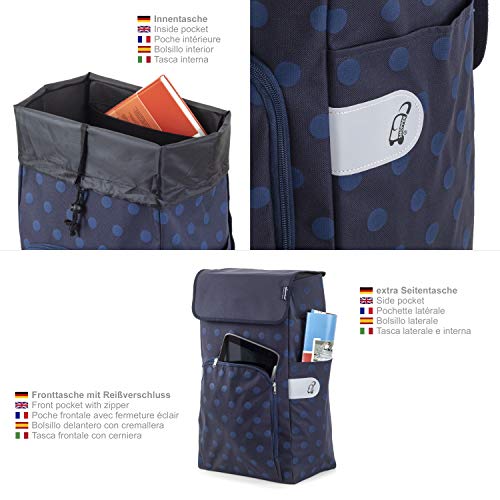 Andersen Shopper Scala Treppensteiger und 43 Liter Tasche Lizzy blau – Bild 4