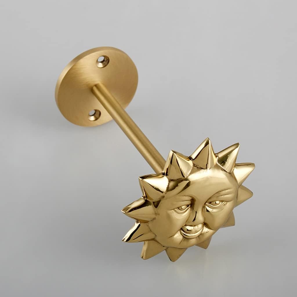 Kaiwen Curtain Holdbacks Brass Wall Hooks Sun Drapery Holdbacks Metal Curtain Holders Home Décor Window Treatment Decoration