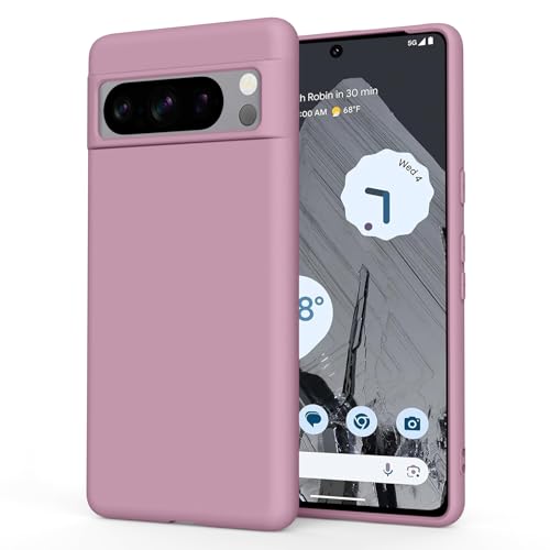 Case for Google Pixel 8 Pro Phone Case Soft-Touch Shockproof DustProof Anti-skid Full Body Armour Phone Cover (Rose purple)