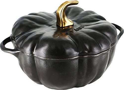 Staub 3.5 Qt. Pumpkin Cocotte-Black Matte