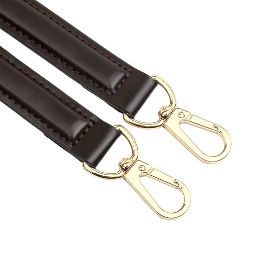 Image of Genuine Vachetta Leather Shoulder Bag Strap Replacement for Graceful Tote Bag(COFFEE-Width:0.7in&Length:27.5in)