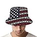 XUTSAKDCJ Packable American Weed Flag Bucket Hat for Women Summer Travel Fisherman Cap,Fashion Print Beach Fisherman Hats