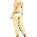 Mapalé by AM:PM Women's Fashion Spaghetti Strap Loose Casual Jumpsuit, Mocha, Small