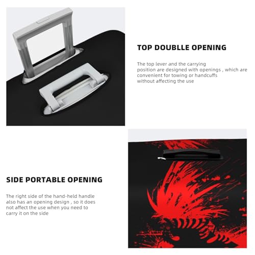 Travel Luggage Cover Albania Albanian Flag Fashion Washable Baggage Suitcase Protector Fit For Luggage Large4