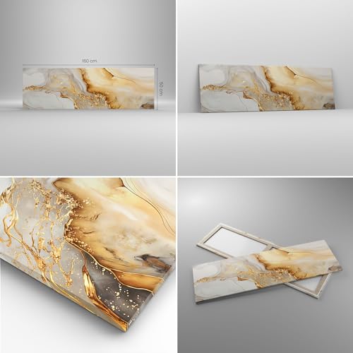 Impression sur Toile de Qualité Supérieure Marbre Chic 160x50