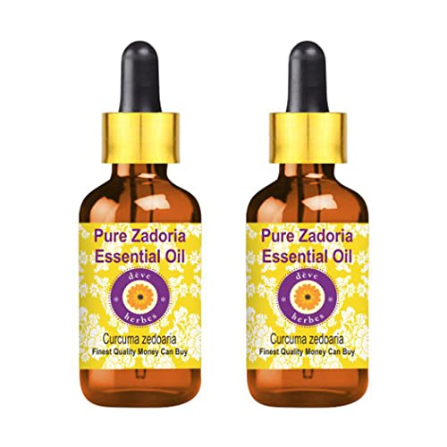 Huile essentielle de Zadoria Curcuma zedoaria | Flacon compte-gouttes 100ml x2 pure naturelle