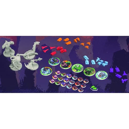 Monsters Menace the World juego de mesa de estrategia miniatura 4