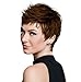 HairDo Textured Cut Wig -Short Feathered Modern Tru2Life Heat Friendly Synthetic Wispy Bang (R829S+), Glazed Hazelnut/Medium Brown Ginger, 1 Count