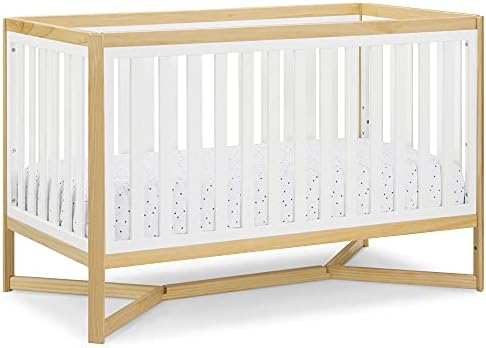 Delta Children Tribeca 4-in-1 Baby Convertible Crib, Bianca White/Natural