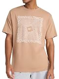 Reebok Men’s Vortex Short Sleeve T-Shirt, Standard Fit, Lightweight Cotton-Poly Jersey Fabric, Woodsmoke, Medium