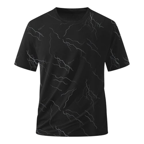 Marble Print Short Sleeve Shirt