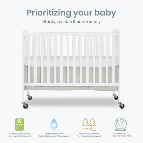 Image of Dream On Me Folding Full Size Convenience Crib, White
