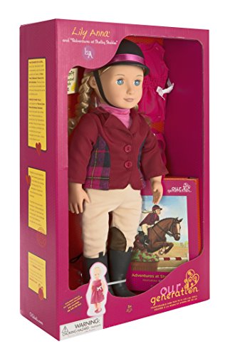 Our Generation Doll By Battat- Lily Anna 18" Deluxe Posable Equestrian Horse Riding Doll With Book & Accessories- For Ages 3 & Up #TOP1