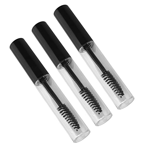 Yinhing Tubo de Rímel Vacío, 3 Botellas Transparentes Recargables para Pestañas con Varita de Pestañas y Embudos, para Aceite de Crecimiento de de Rímel DIY