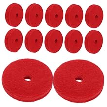 Resilient build: made from tough yet soft felt material that withstands regular use while maintaining its protective qualities,cymbal felt parts,drum cymbal pads Enhanced protection: shields cymbals from direct contact with metal stands, reducing wea...