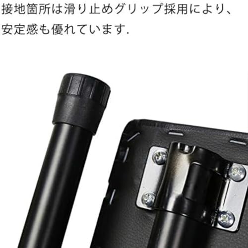 AXRY折りたたみ式ピアノ/キーボードスツール 高さ3段階調節可能 滑り止め加工 X字型デザイン 練習用スツール/ドラムスツール 持ち運び可能な椅子 軽量で収納も簡単 (ブラック) [5]