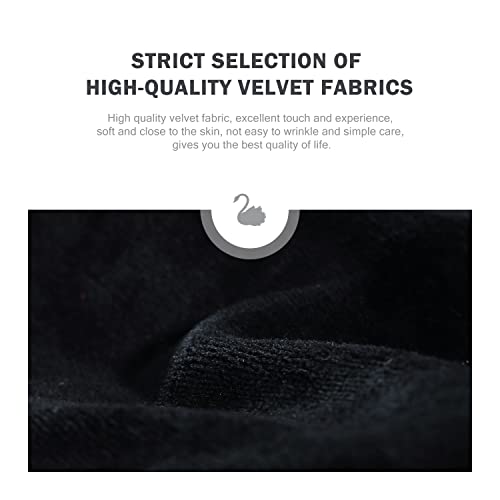 Kiztir Velvet Dining Chairs Set Of 4, Upholstered Dining Room Chairs With Ring Pull Trim And Button Back, Luxury Tufted Dining Chairs For Living Room, Bedroom, Kitchen (Black) #TOP3