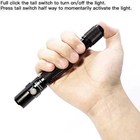 ThruNite Archer 2A V3 Flashlight, 2AA EDC Tactical Flashlight, 500 Lumens Dual Switch Pocket LED Flashlight for Emergency, Camping, Home - Cool White