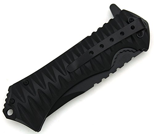 Snake Eye Tactical Action Assisted Folding Pocket Knife Outdoors Camping Fishing Hunting (Black) #TOP3