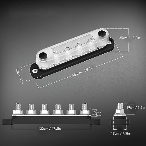 Bloc de distribution d'alimentation 150A avec couvercle pour sécuriser vos circuits - 2