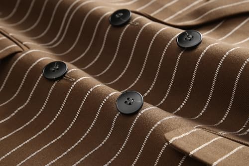 MOGU Men’s Striped Sport Coat – Slim Fit Pinstripe Blazer Suit Jacket for Men, Business Casual Dress Coat4