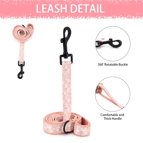 Dog Harness And Leash Set, Adjustable Dog Harness, Dog Leash, No Pull No Choke Puppy Harnesses For Walking Training For Small, Medium, Large Pet #TOP4
