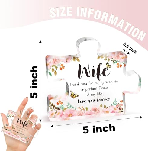Image of Heart shaped plaque gift (Wife)
