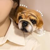 22cm Französische Bulldogge Kuscheltier,Niedlich Französische Bulldogge Stofftier,Simuliertes Tier Hund,Kindliche Gesellschaft Trost Stofftier Spielzeug Geschenke für Jungen Mädchen (Hellbraun)