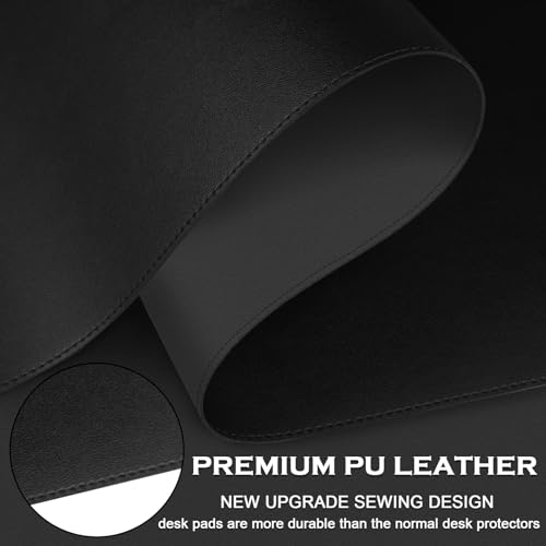 Tapis de bureau maison et décoration moderne, sous-main noir 120cm