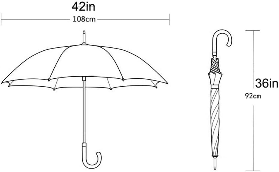 42Inch Golf Umbrella Extra Large Windproof Autom Tic Open Stick Umbrella Waterproof Travel Umbrella for Business Rain and Wind Golf Umbrella for Adults Men Women