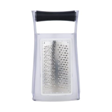 MIU France 3-Sided Stainless Steel Box Grater, Silver Cover