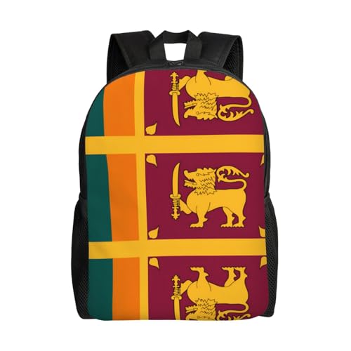 DAMAI Sri Lanka Flag Laptop Backpack for Men & Women