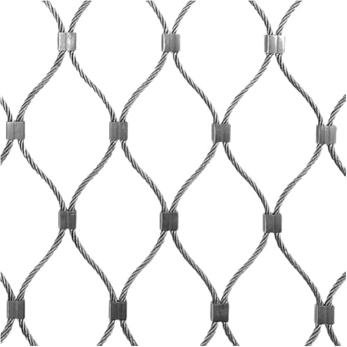 Maille de corde en acier inoxydable 304 robuste - Filet protection balcon flexible