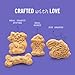 Three Dog Bakery Animal Crackers - Dog Treats with Peanut Butter & Honey, Delicious Dog Training Treats, Dog Bones for Drool-Worthy Aroma, Puppy Treats