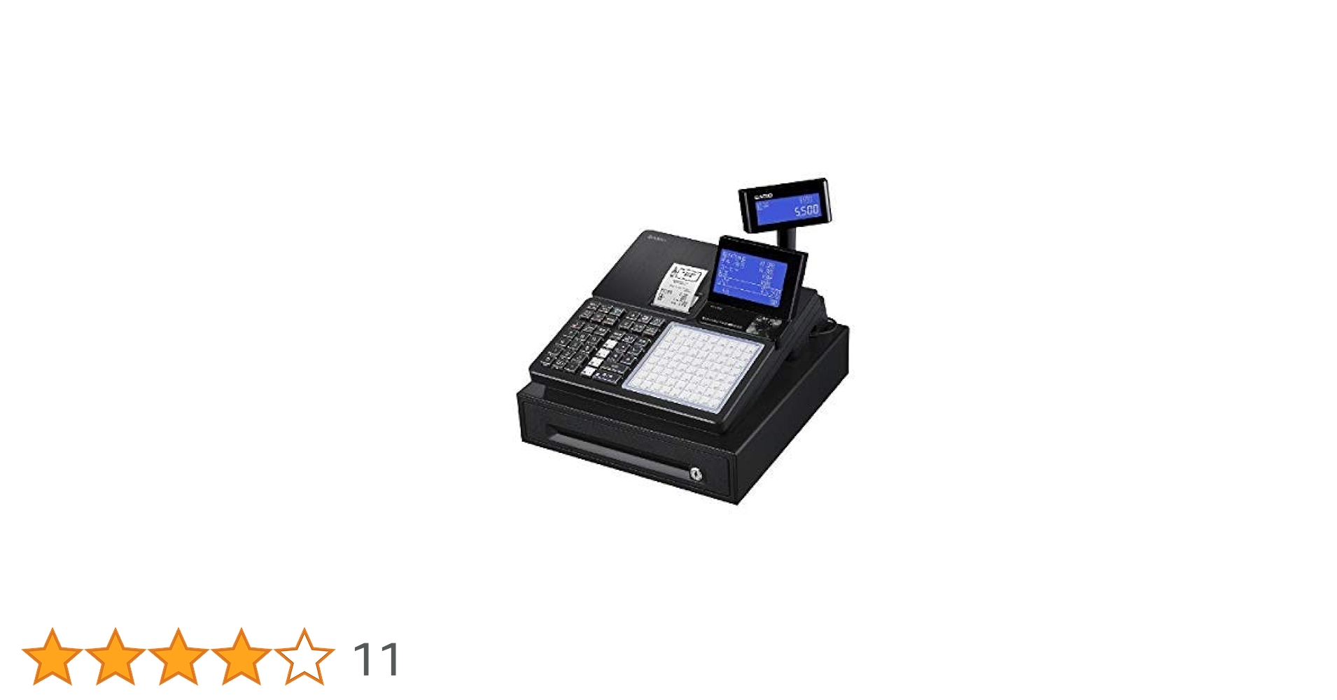 CASIO カシオ　SR-C550-4SBK 電子レジスター レジ Amazon | SR-C550-4SBK(ブラック) スマホ連携 レジスター 4部門