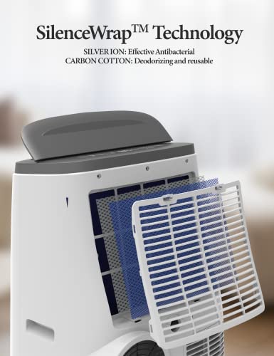 Image of PrecisionAuto Portable Air Conditioner 14000 BTU, 3-in-1 AC Unit with Fan & Dehumidifier - Quiet Cooling for Rooms up to 750 Sq. Ft - LED Display, Remote, 24H Timer, Energy Efficient, Window Kit.