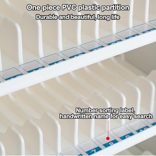 60-Slot Mobile Phone Storage Locker with Wheels - Wall-Mount Cell Phone Lockers for Offices, Classrooms, Gyms - Secure & Convenient Solution for Device Management