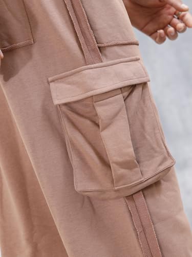 Image of WROGN Men's Cotton Cargo Pants | Solid | Relaxed Fit