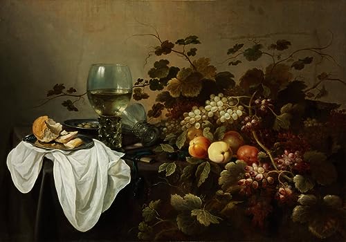 Art reproduction Pieter Claesz toile haut de gamme 60x90cm