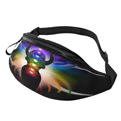 Sac banane unisexe Chakra Triple Goddess avec bandoulière réglable pour le sport