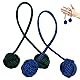 2 Stück Fidget Toys Adhs Finger Sportspielzeug Erwachsene Lanyard Perlenanhänger Sport Spielzeug Anti Stress Spielzeugs Entspannung -Spielzeug, Um Stress Zu Reduzieren (Grün + Blau)
