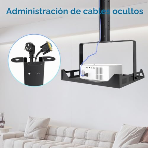 Soporte de pared para proyector Salange con pasacables integrado de alta carga 6