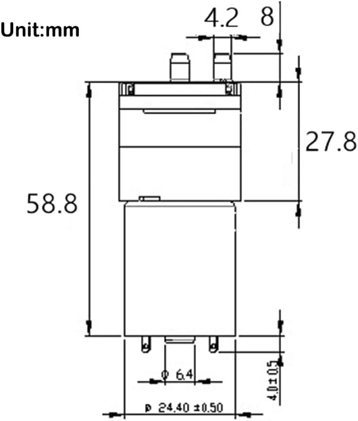 DC 3.7V 真空ポンプ 370 負圧エアポンプ 3V-5V ミュート 観賞魚養殖用