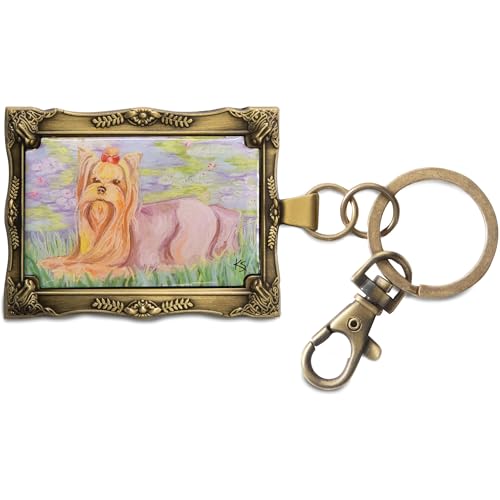 Pavilion Gift Company- Yorkshire Terrier - 2" x 2.75" Keychain Yorkshire Terrier Dog Lover Dog Parent Dog Mom Dog Dad Dog Doggy Puppy K9 Accessory