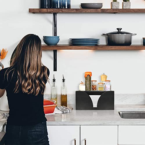 Paper Towel Dispenser, Folded Paper Towel Holder With Lid, Commercial C-Fold, Z-Fold, Trifold Hand Paper Towel Holder Dispenser For Bathroom And Kitchen, Wall Mount Or Countertop For Multifold #TOP3