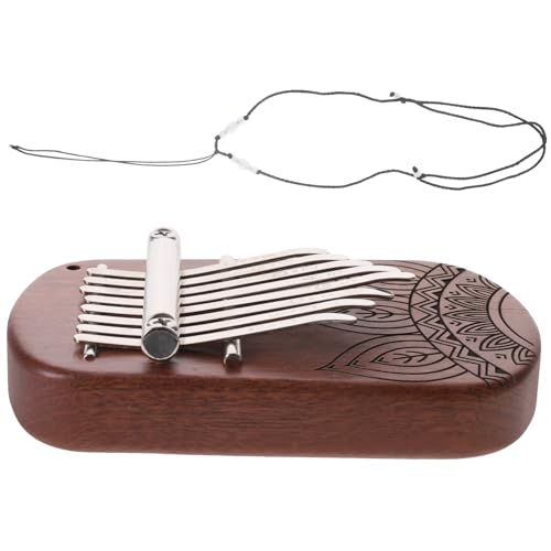 BESPORTBLE Beginner-friendly 8-tone Kalimba Small Thumb Piano Portable Music Instrument Hand-protected Design