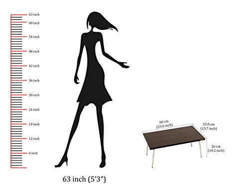 Image of BLUEWUD Monroe Engineered Wood Multipurpose Foldable Bed /Laptop /Study Table (Wenge)