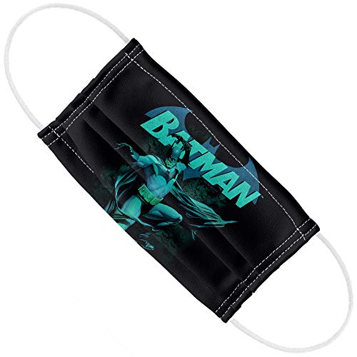 Batman Blue Bat 1-Ply Reusable Face Mask Covering with Adjustable Nose Wire, Unisex